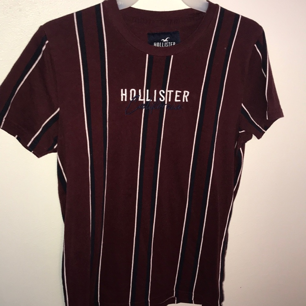 Hollister Striped Graphic Tee